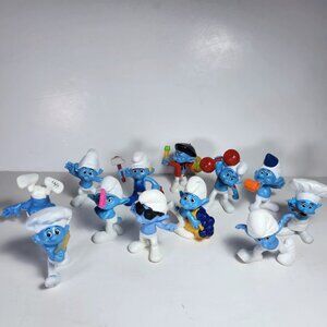 Smurfs McDonalds Lot of 12 Happy Meal Toys 2011 and 2013 Collectible